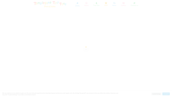 Screenshot of the Templegate Tiny Tots website