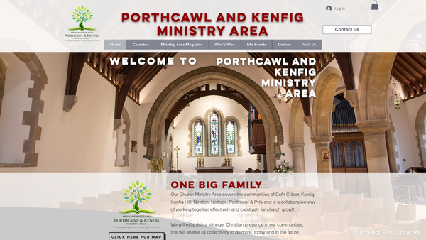 Screenshot of the The Rectorial Benefice Of Margam website