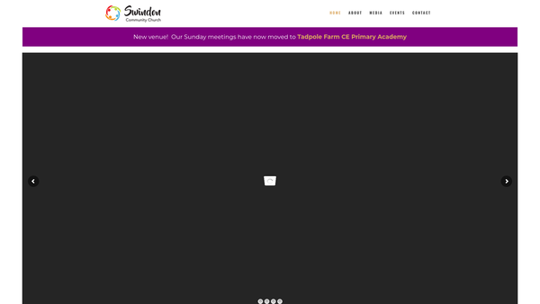 Screenshot of the Swindon Community Church website