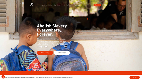 Screenshot of the The A21 Campaign Limited website