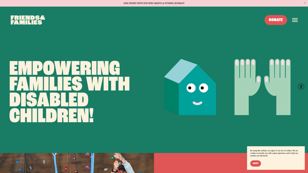 Screenshot of the Friends And Families Of Special Children Ltd website