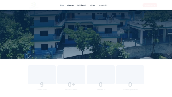 Screenshot of the Tayyib Foundation website