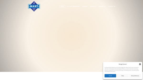 Screenshot of the Merseyside Adventure Sailing Trust website