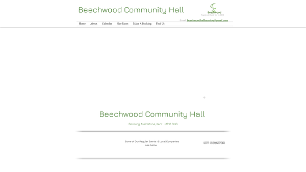 Screenshot of the Beechwood Community Hall Trust Limited website