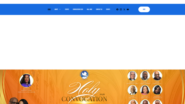 Screenshot of the Shiloh Worship Centre Apostolic International website