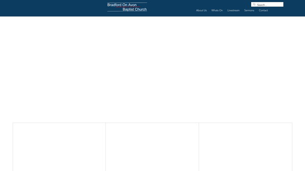 Screenshot of the Bradford On Avon Baptist Church website