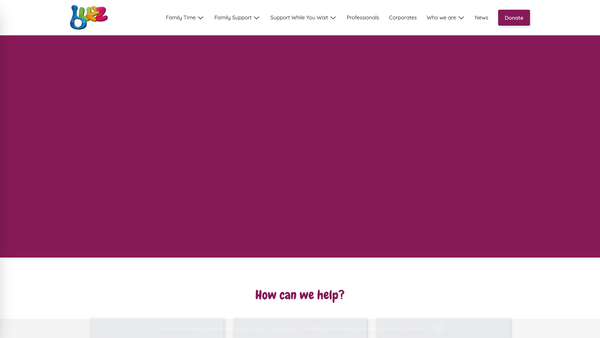 Screenshot of the Project Buzz website