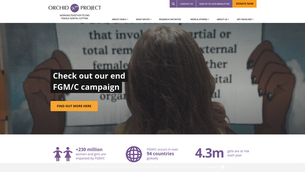 Screenshot of the Project Orchid Limited website