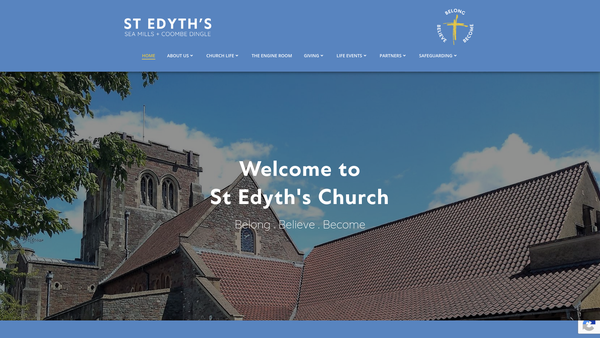 Screenshot of the The Parochial Church Council Of The Ecclesiastical Parish Of St Edyth's website