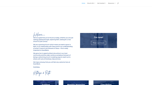 Screenshot of the Burslem Methodist Mission (Swan Bank) website