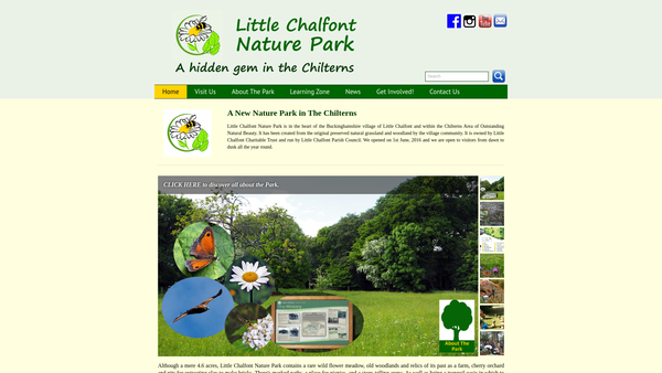 Screenshot of the Little Chalfont Charitable Trust website