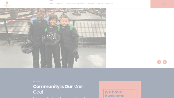 Screenshot of the Elays Network website