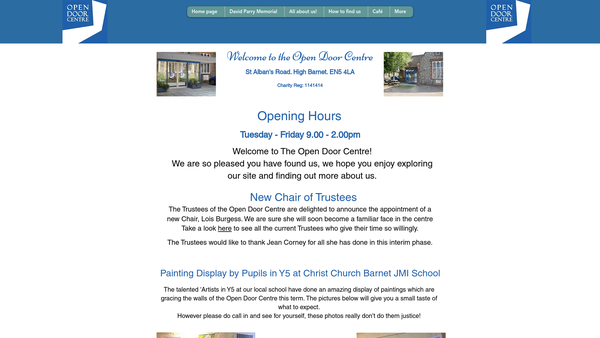 Screenshot of the John Trotter Trust website