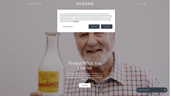 Screenshot of the Banham Foundation Limited website