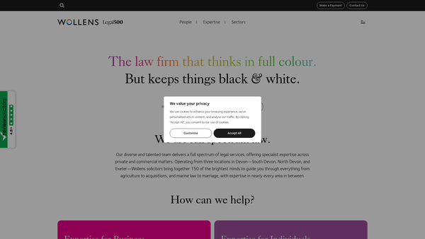 Screenshot of the Keith Noel Abraham Charitable Trust website