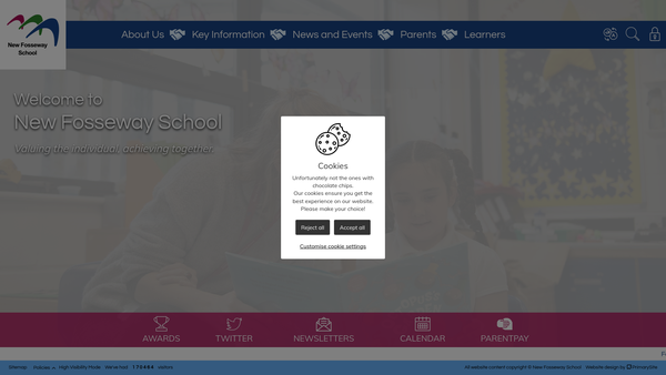 Screenshot of the Fun For All Holiday Club website