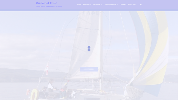 Screenshot of the The Guillemot Trust website