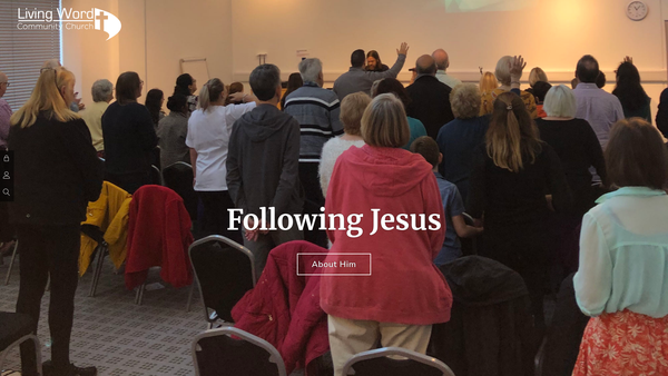 Screenshot of the Living Word Community Church website