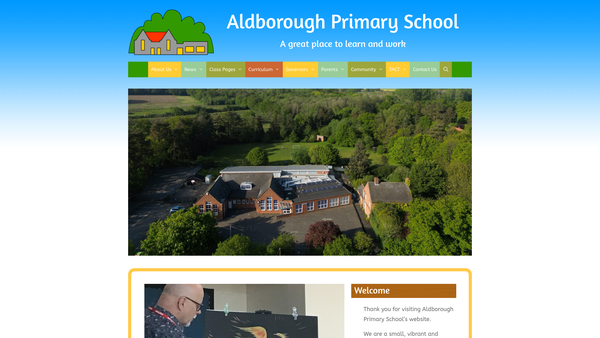 Screenshot of the The Friends Of Aldborough School website