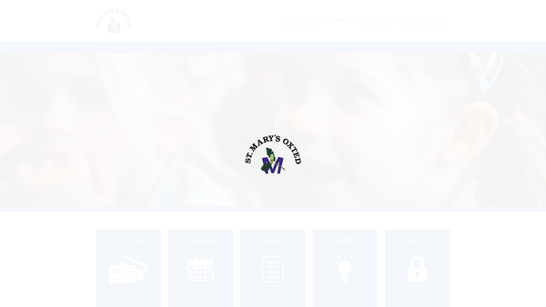 Screenshot of the Friends Of St Mary's School Oxted website