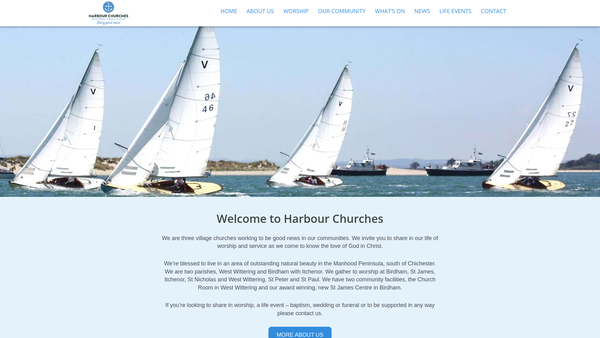 Screenshot of the West Wittering Parochial Church Council website