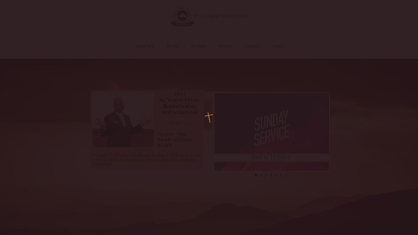 Screenshot of the Redeemed Christian Church Of God: Good News Haven website