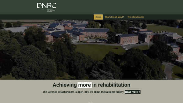 Screenshot of the The Black Stork Charity website