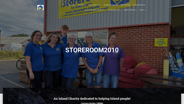 Screenshot of the Storeroom 2010 website