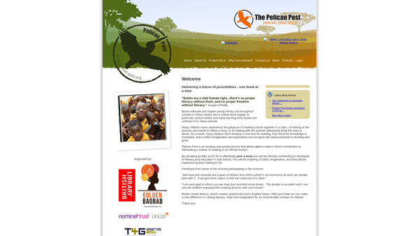 Screenshot of the The Pelican Post website