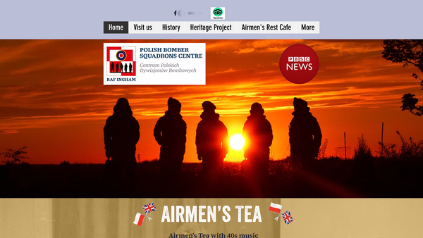 Screenshot of the Ingham Aviation Heritage Ltd website
