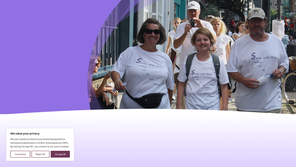 Screenshot of the Smiles With Grace website