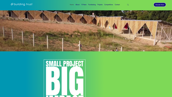 Screenshot of the Building Trust International website