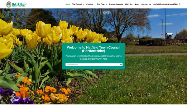 Screenshot of the Birchwood And De Havilland Grange Playing Fields website