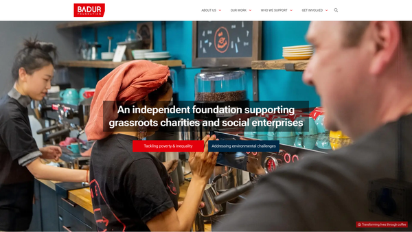 Screenshot of the The Badur Foundation website