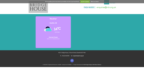 Screenshot of the The Railway Community Homes website