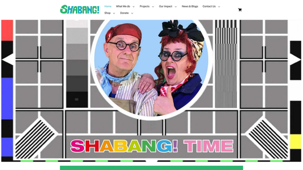 Screenshot of the Shabang Inclusive Learning website