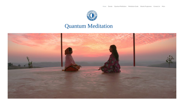 Screenshot of the Quantum Meditation Ltd website