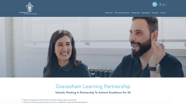 Screenshot of the Gravesham Excellence Cluster Ltd website