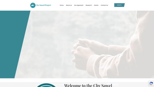 Screenshot of the Chy-Sawel website