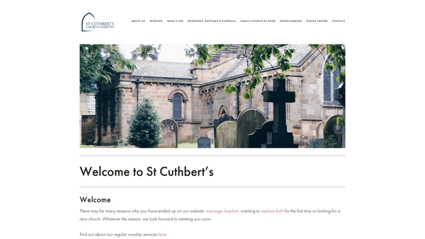 Screenshot of the The Parochial Church Council Of The Ecclesiastical Parish Of Marton-In-Cleveland With Easterside website