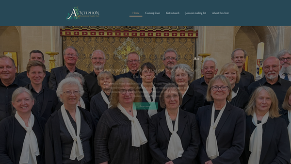 Screenshot of the Antiphon website