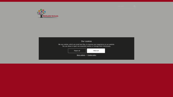 Screenshot of the Methodist Independent Schools Trust website