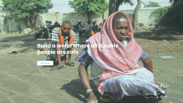 Screenshot of the Somali Disable Support Project website