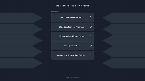 Screenshot of the The Tree House Children's Centre website