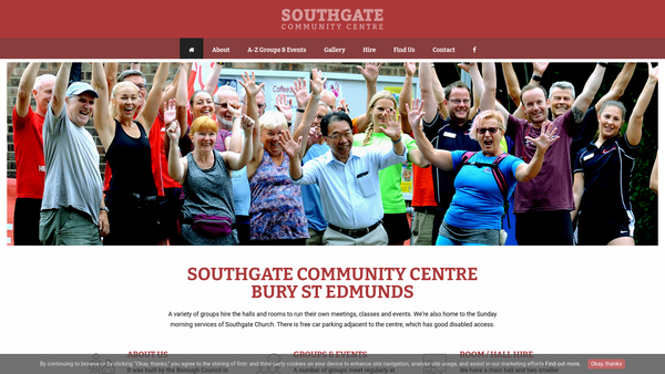 Screenshot of the Southgate Community Partnership website