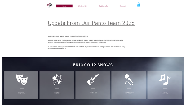 Screenshot of the Skipton And Craven Culture Company Limited website