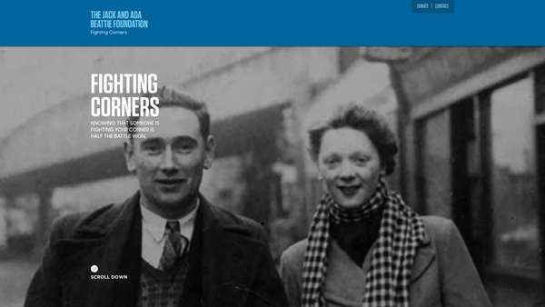 Screenshot of the The Jack And Ada Beattie Foundation website