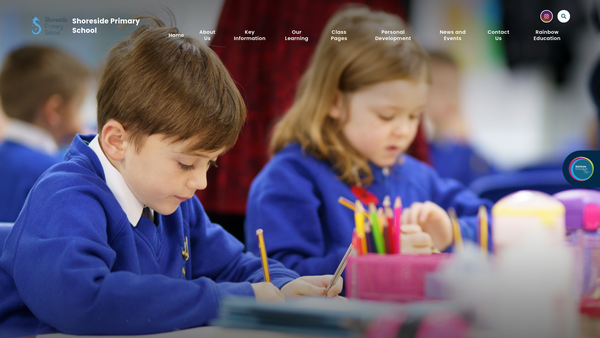Screenshot of the Shoreside P.T.F.A website
