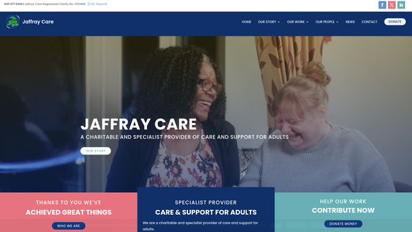 Screenshot of the Jaffray Property Solutions website