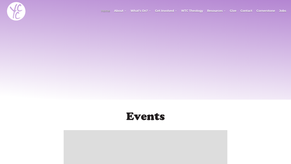 Screenshot of the York Community Church website
